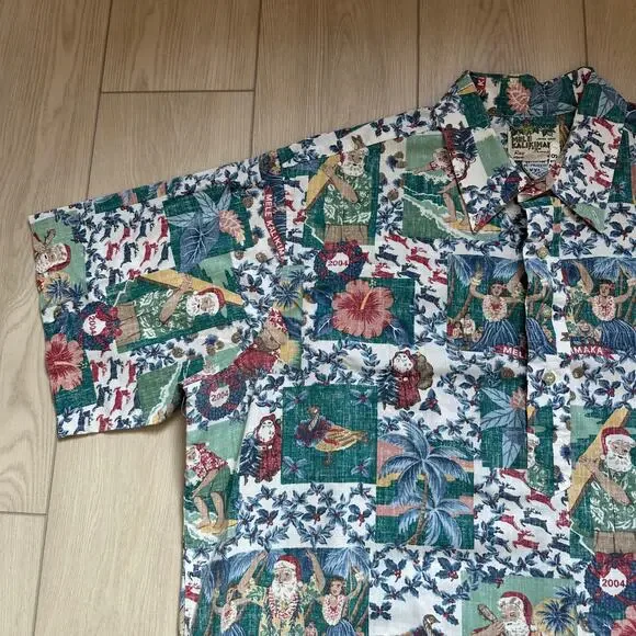 Reyn Spooner vintage 2004 Mele Kalikimaka Hawaiian Traditions shirt XXL